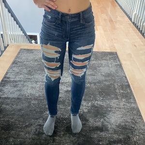 American Eagle Skinny Ripped Jeans